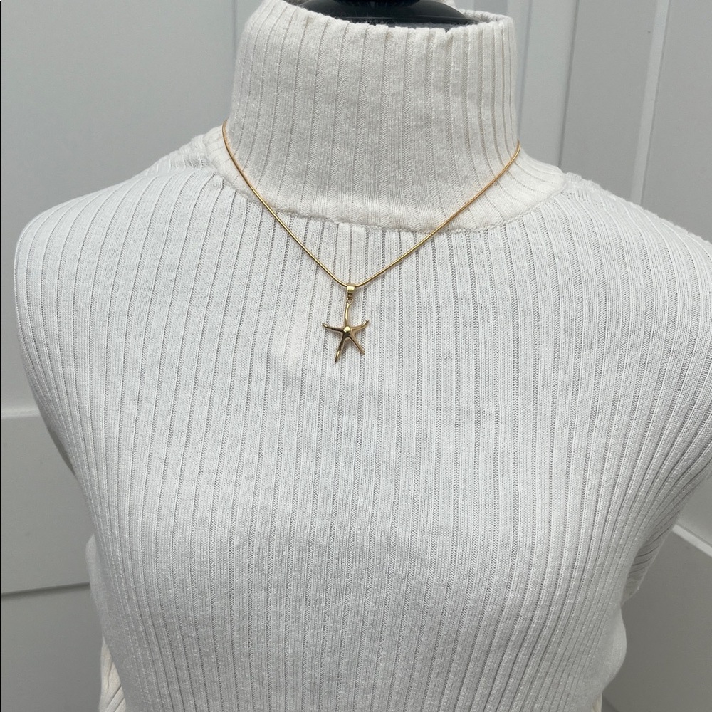 Starfish Project Gold Starfish Pendant Necklace